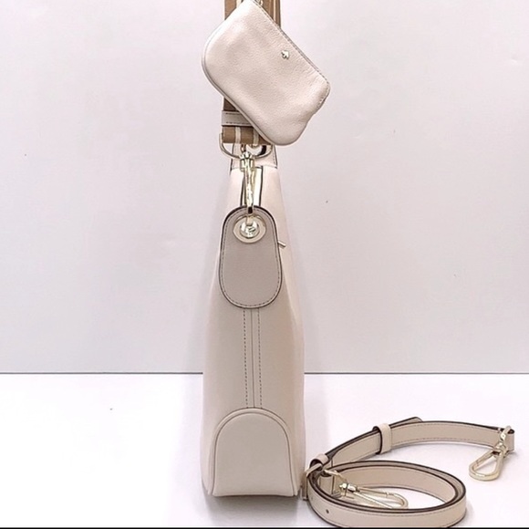 New Kate Spade Rosie Large Crossbody Pebbled Leather Parchment - Picture 3 of 16